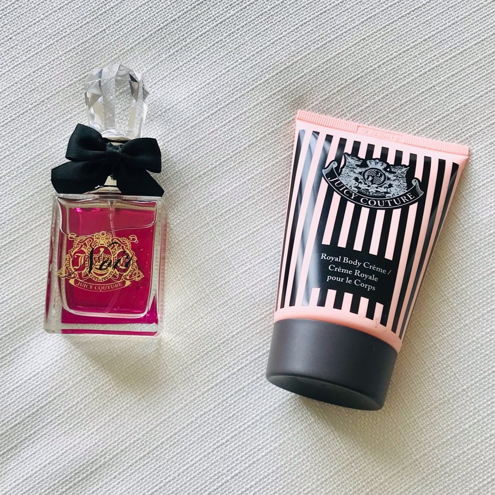 Juicy Couture Royal Body Crème Lotion And Viva La Juicy Noir Perfume Set